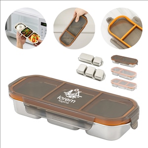 Leak-Proof Divided Lunch Container Bento Box with Airtight Lid